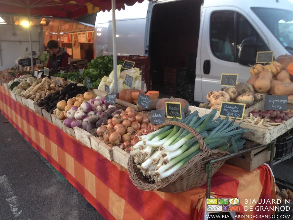 Un joli banc de marché ! Un joli banc de marché !